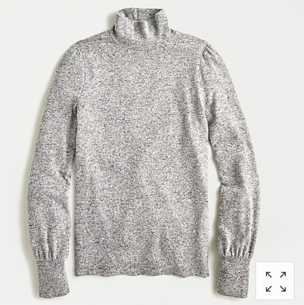 J.Crew Super Cozy Balloon Sleeve Mockneck NWT - Picture 1 of 1